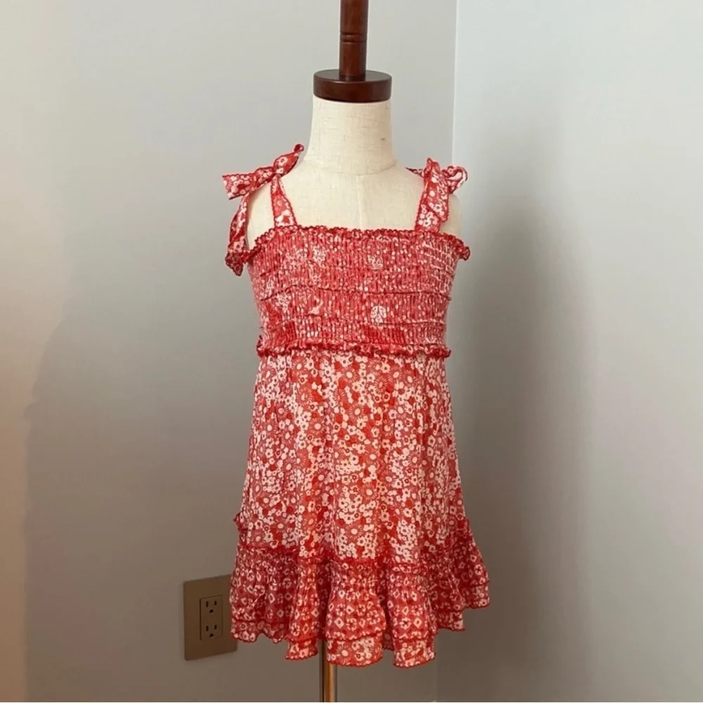 POUPETTE ST. BARTH TODDLER GIRL SMOCKED SUN DRESS